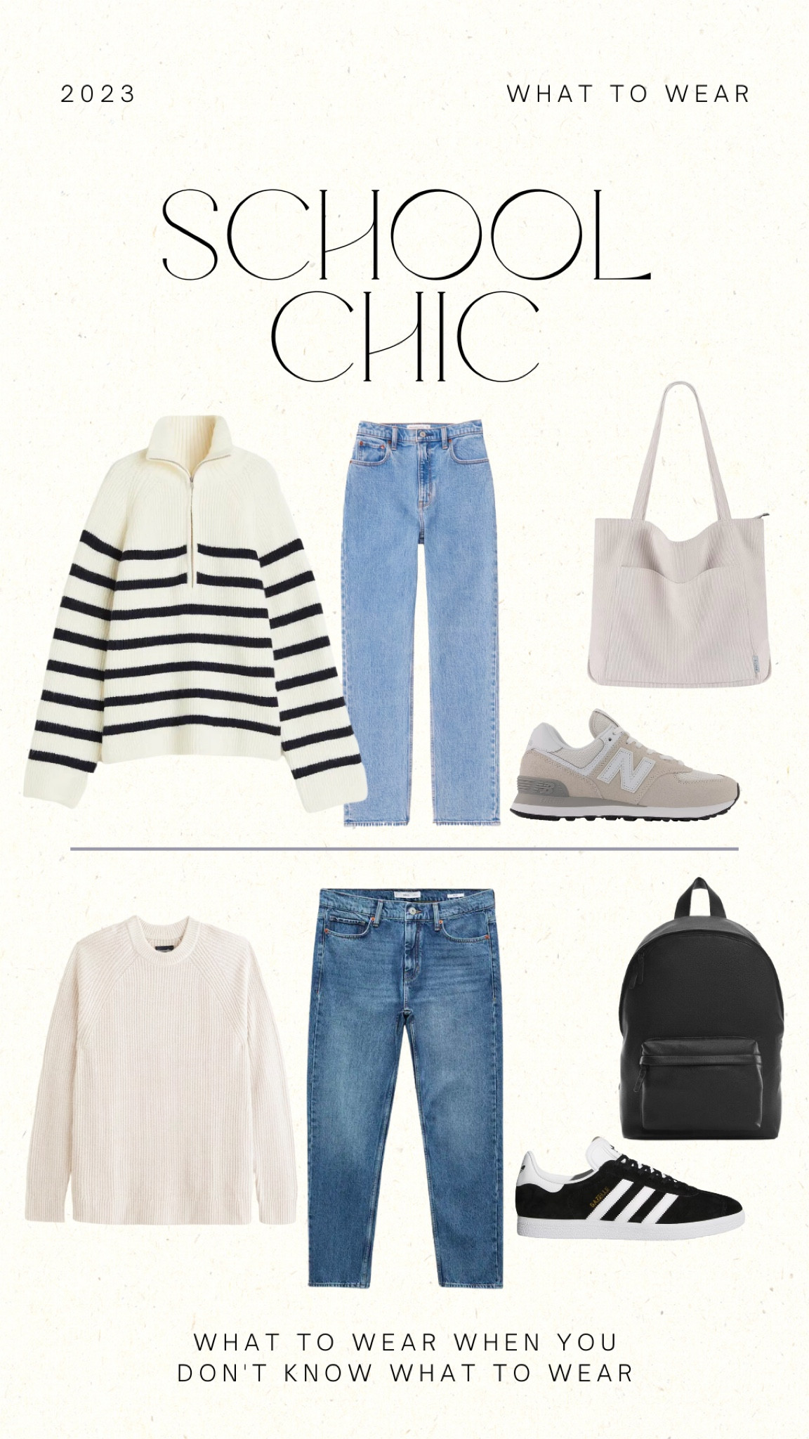WHAT TO WEAR: School Edition 📚🎓

Related to my blog post: What to Wear When a you Don’t Know What To Wear 
Insta & TikTok: @katlpx

#LTKfindsunder100 #LTKstyletip
