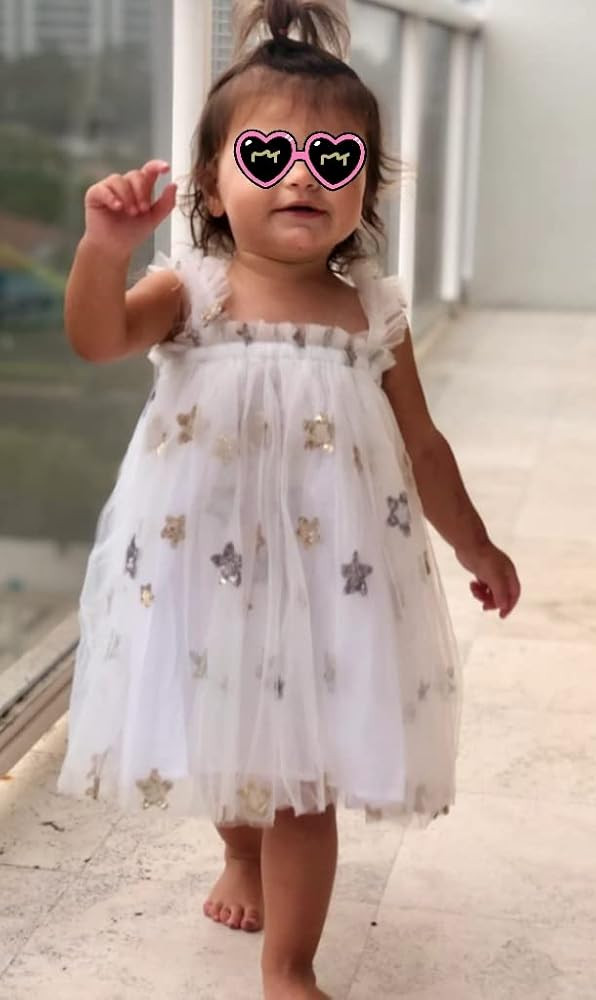 Toddler Baby Girl Rainbow Tulle Dress Sleeveless Layered Tutu Dress | Amazon (US)