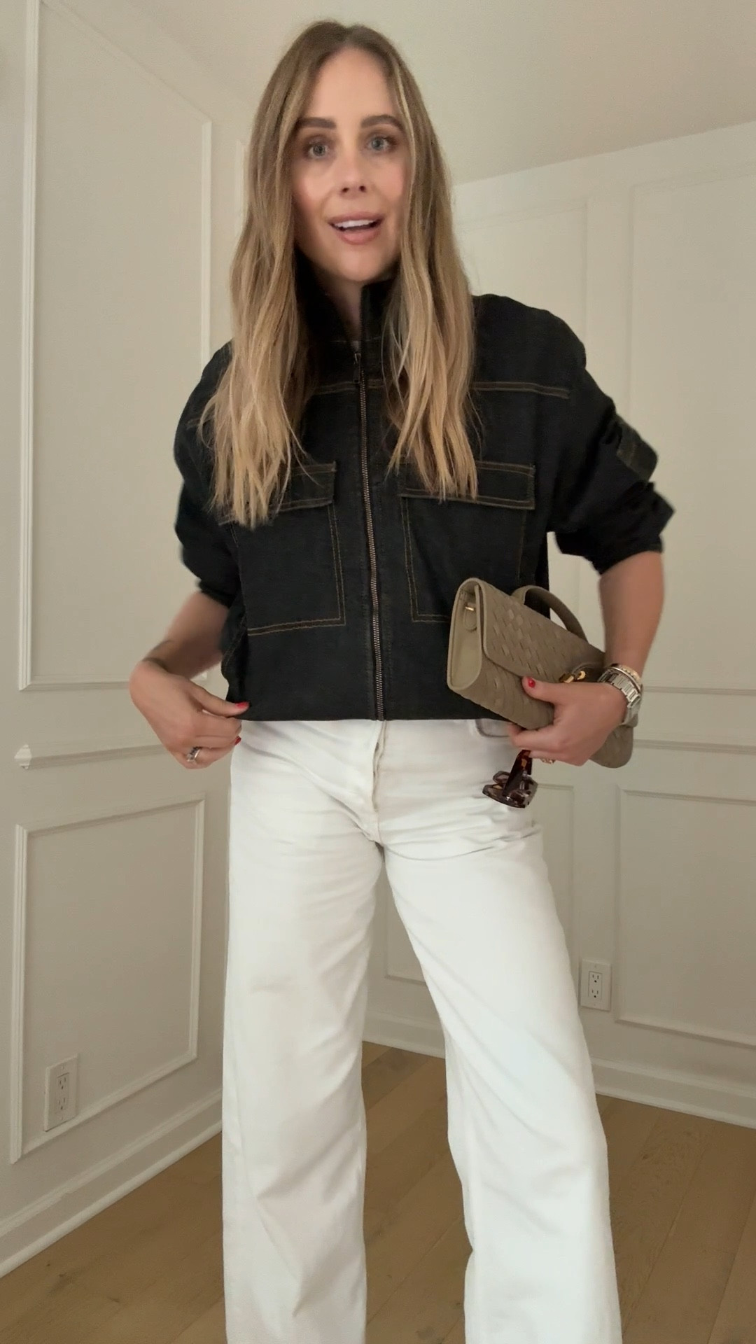 Wearing a small in the jacket 

#LTKootd #LTKOver40