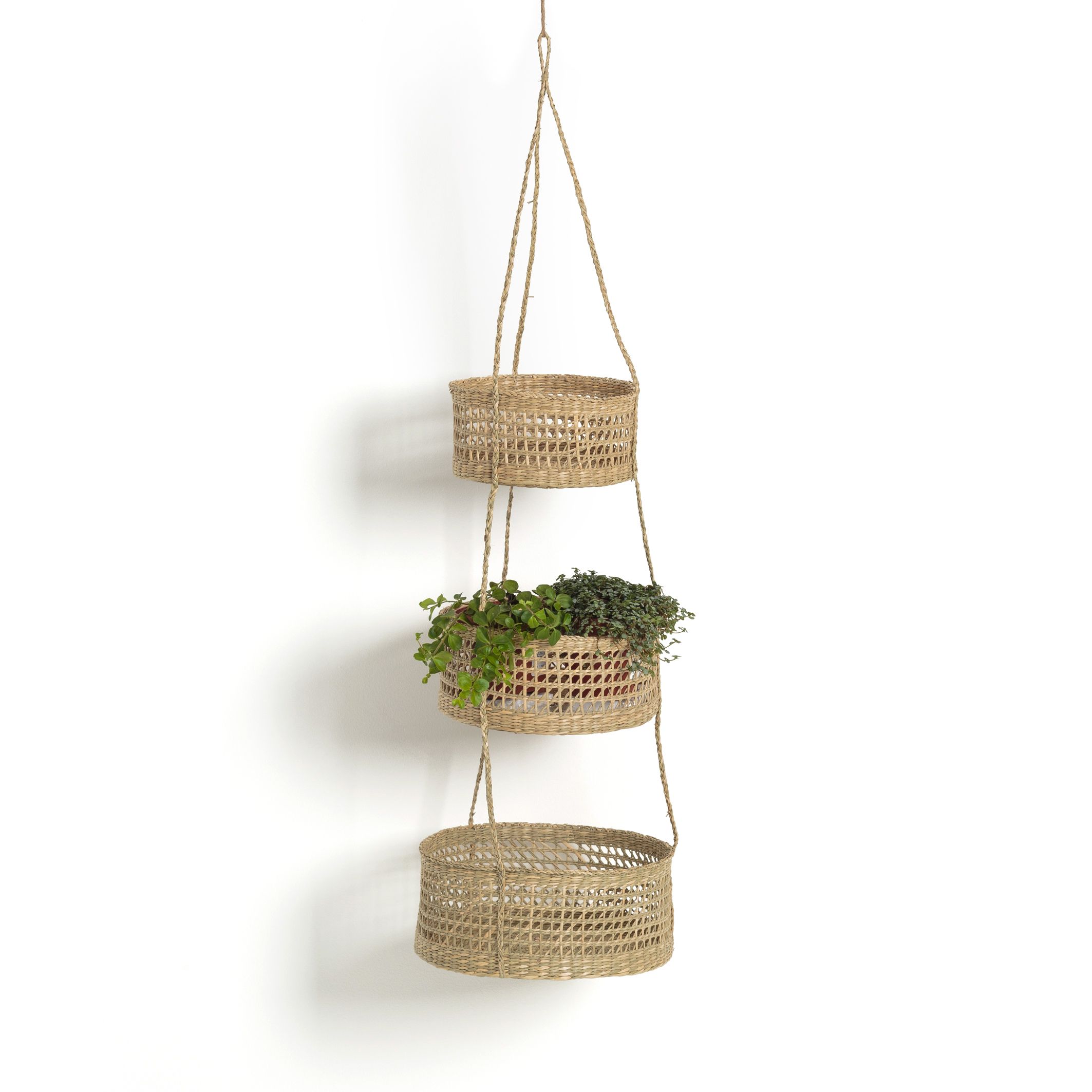 Cesta Woven Hanging Baskets (Set of 3) | La Redoute (UK)
