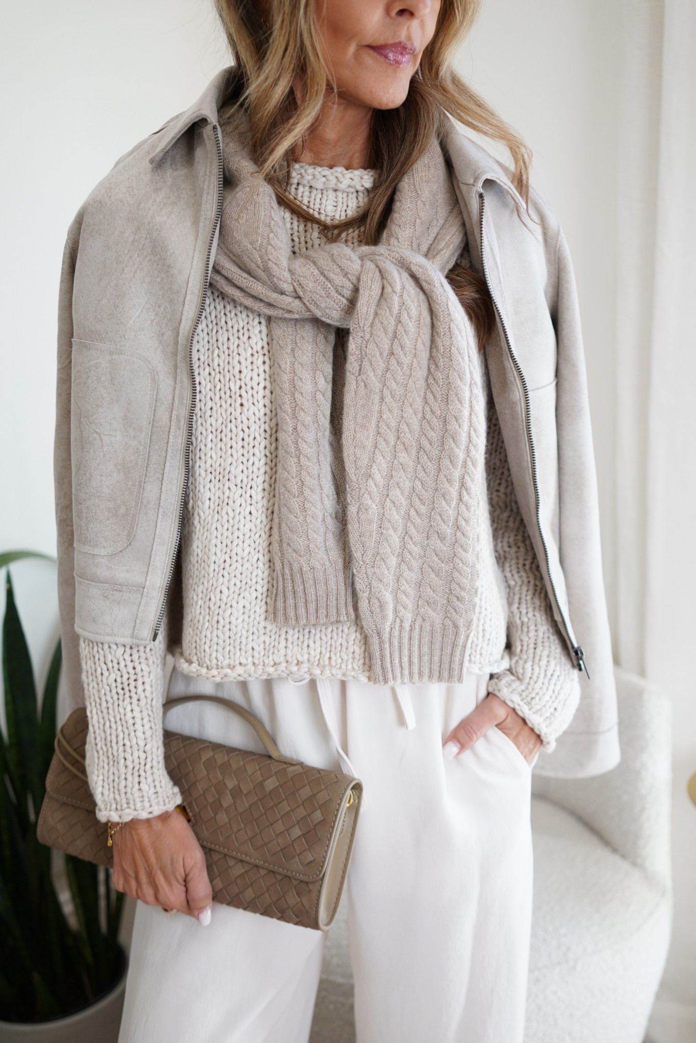 Tonal outfit! I’m 5’6’’.
-Zip jacket size S
-Ribbed sweater size XS
-Pants XS
-Chunky knit sweater size S

#LTKOver40 #LTKSeasonal #LTKStyleTip