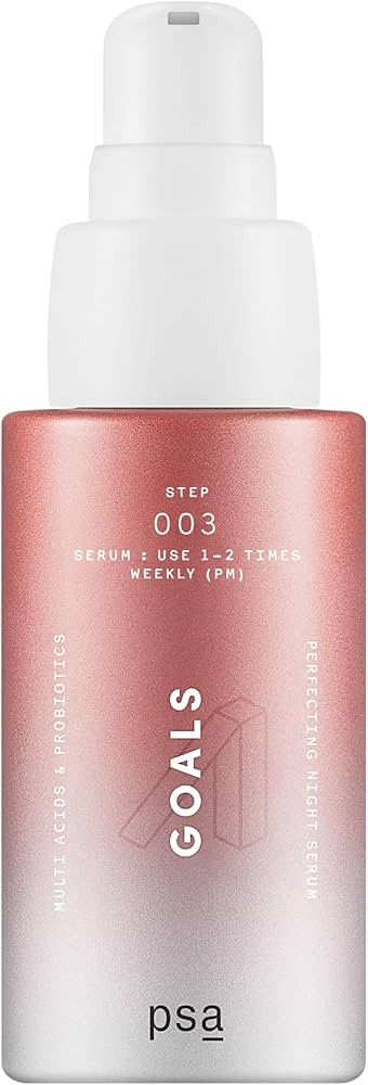 PSA - GOALS Multi Acid & Probiotics Night Serum | BHA & PHA, Probiotics, White & Green Tea Comple... | Amazon (US)