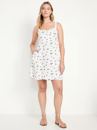 Fit & Flare Cami Mini Dress | Old Navy (US)