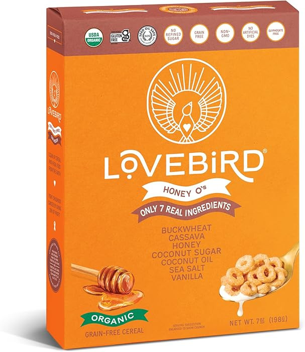 Lovebird, Cereal Honey Grain Free, 7 Ounce | Amazon (US)