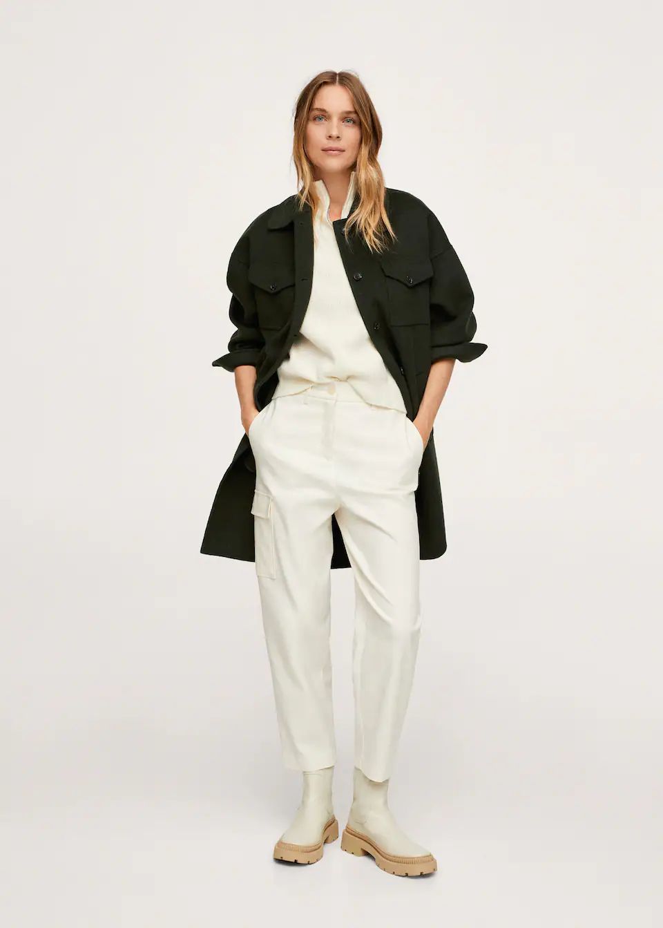 Oversized handmade overshirt | MANGO (US)