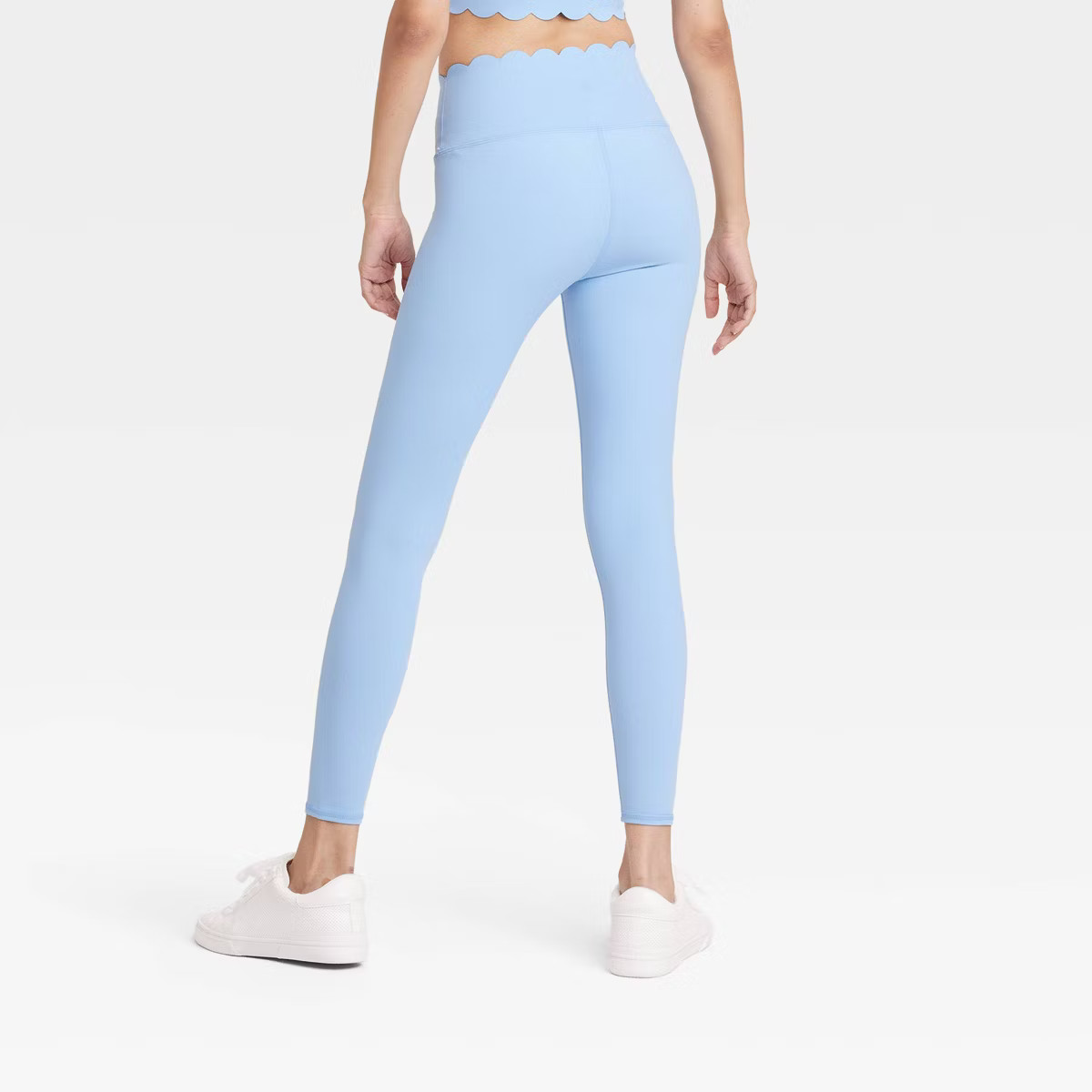 Women's Scallop Detail High-Rise 7/8 Leggings - JoyLab™ | Target