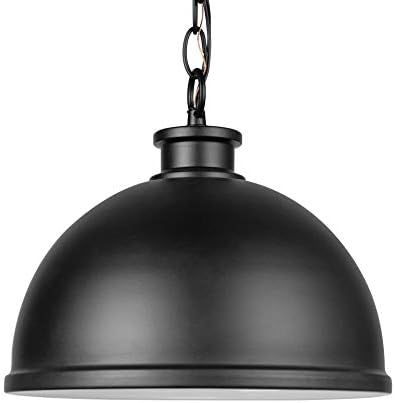 Amazon Brand – Stone & Beam Contemporary Metal Outdoor Pendant Light, 10"H, Matte Black | Amazon (US)