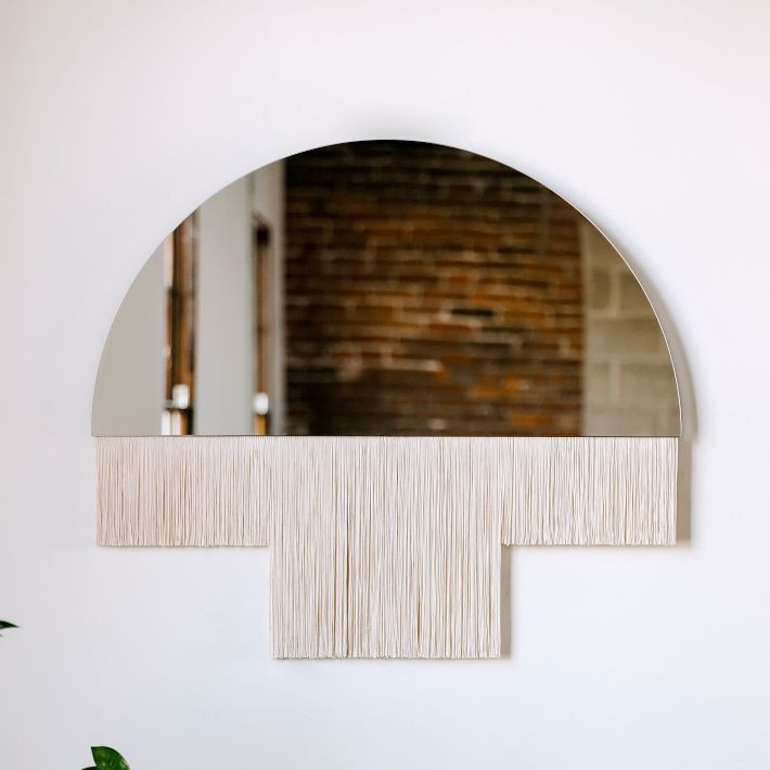 Candice Luter Duet Fringe Half Circle Mirror | West Elm (US)