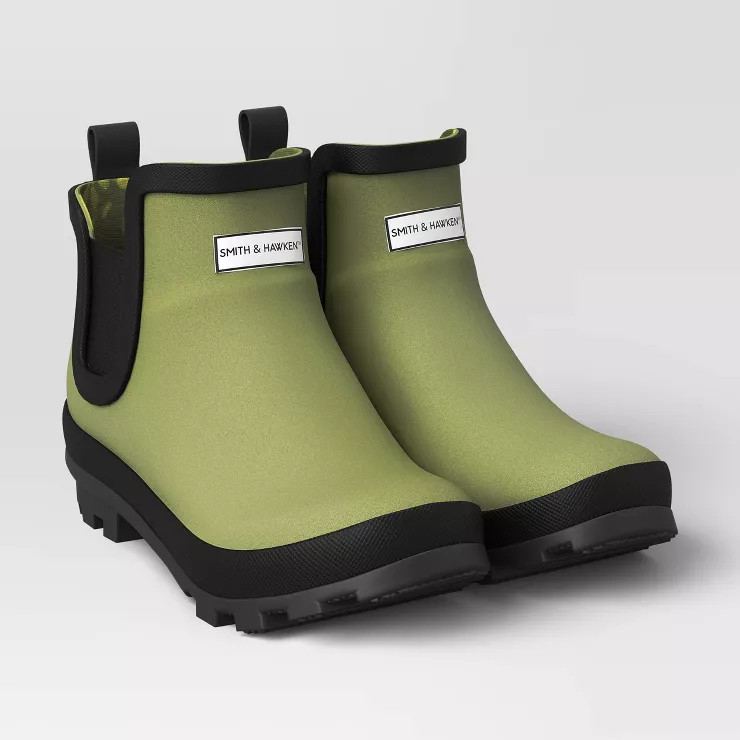 Short Rain Boots - Size 7 - Green - Smith & Hawken™ | Target
