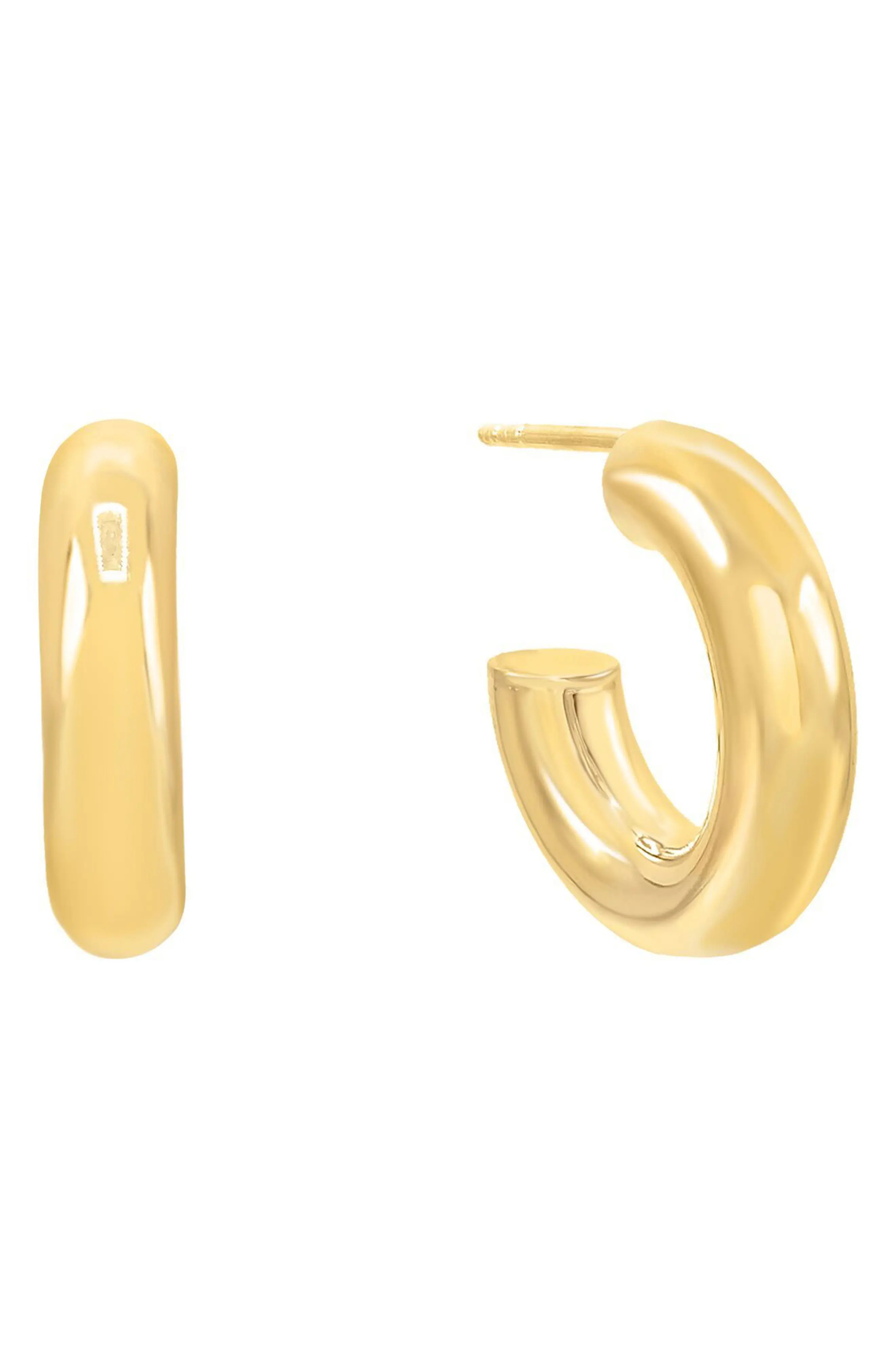 Women's Adina's Jewels Thick Hoop Earrings | Nordstrom