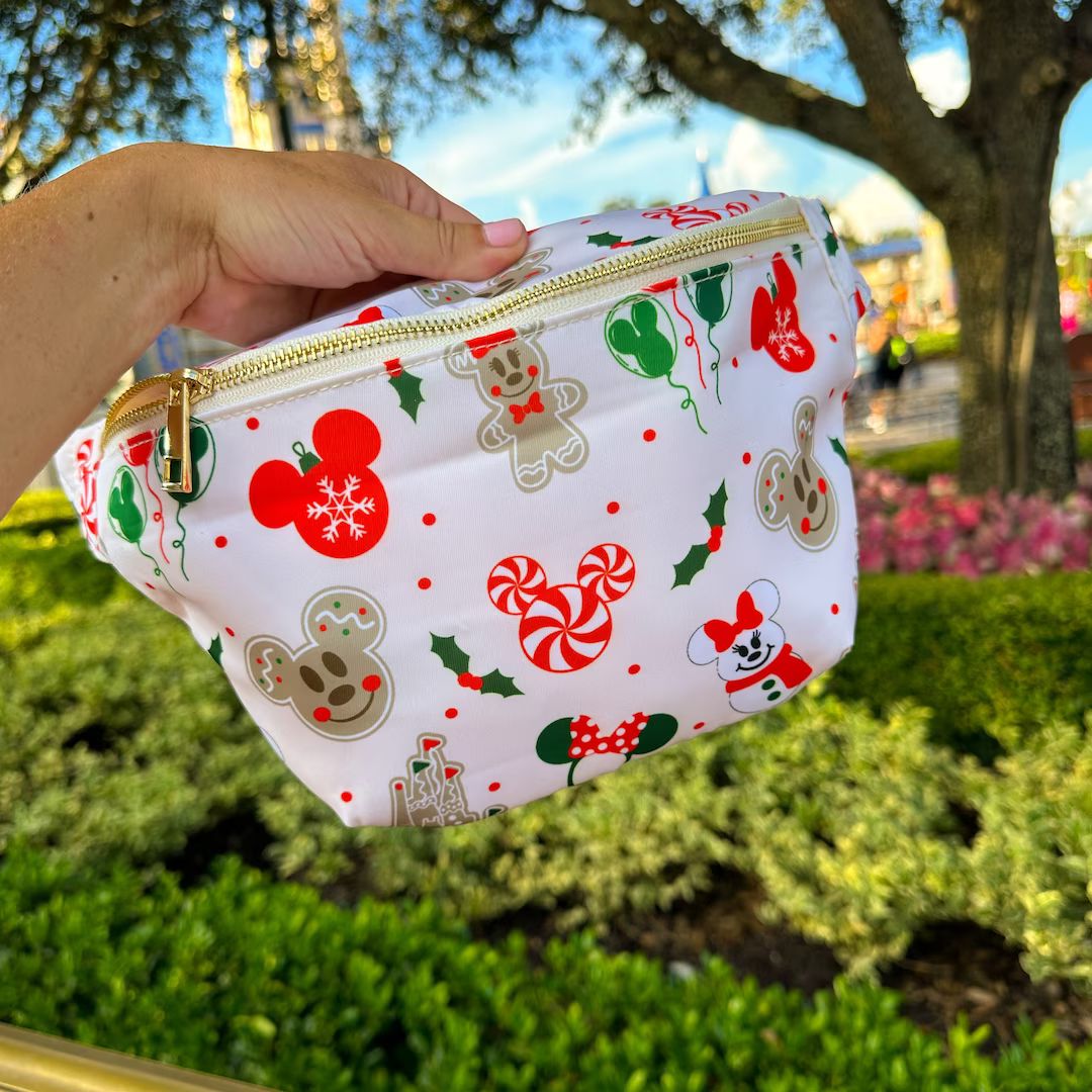 Printed Christmas Fanny Pack Peppermint Minnie Fanny Pack - Etsy | Etsy (US)
