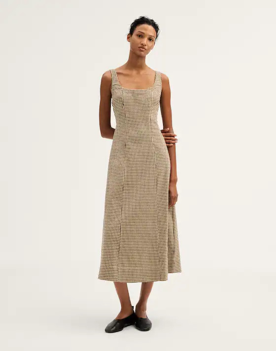 Seamed Scoopneck Midi Dress | Madewell