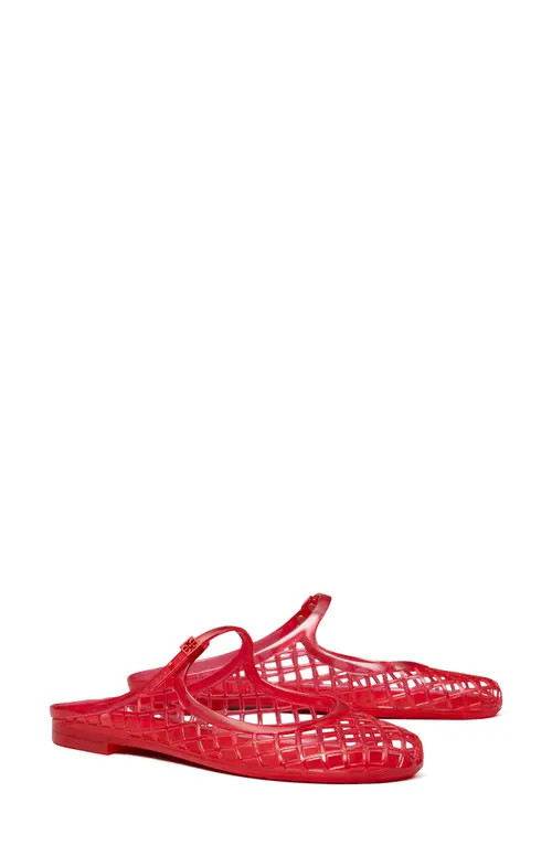 Tory Burch Mellow Mary Jane Jelly Mule in Red Volcano /Red Volcano at Nordstrom, Size 8 | Nordstrom