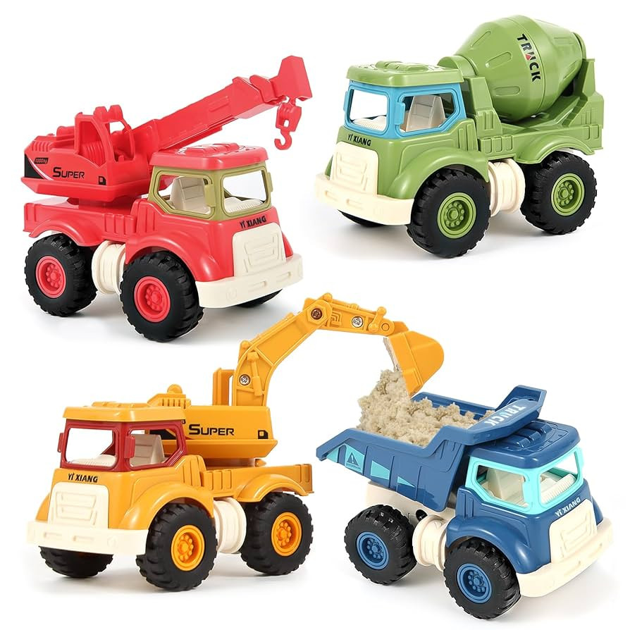 Construction Toys for 2 3 4 5 Years Old Boys Girls Kids Toddlers, Sandbox Excavator Toy Construct... | Amazon (US)