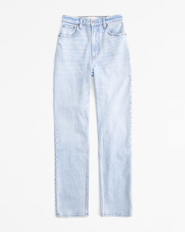 Women's Ultra High Rise 90s Straight Jean | Women's Bottoms | Abercrombie.com | Abercrombie & Fitch (US)