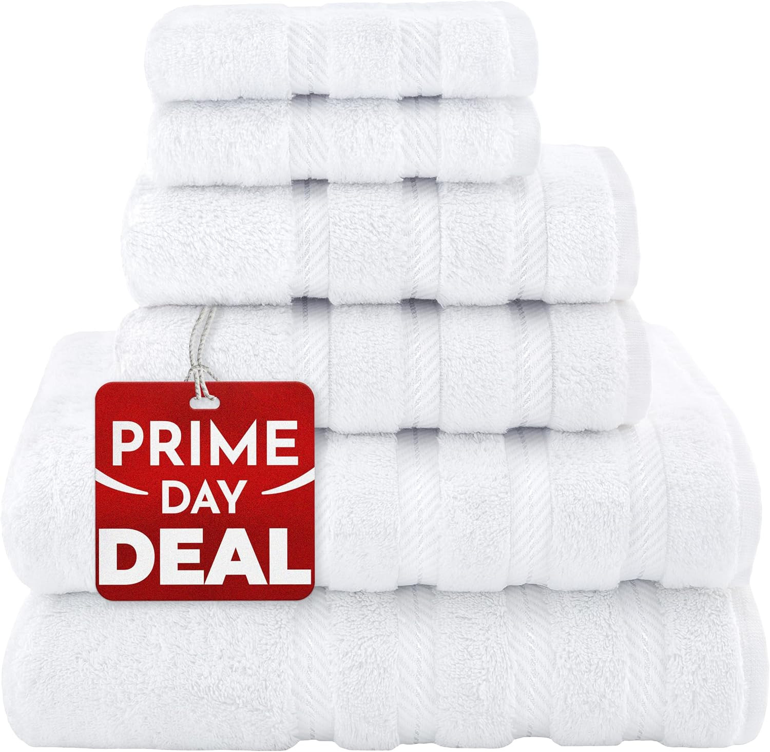 American Soft Linen 100% Cotton Luxury Turkish Towels, 6 Piece Towel Set | Amazon (US)