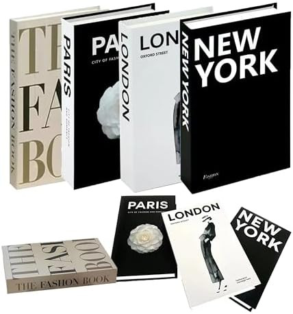 4 Pcs Decorative Books for Home décor, for Bookshelf Decor，Coffee Table Books Decor ， Faux f... | Amazon (CA)