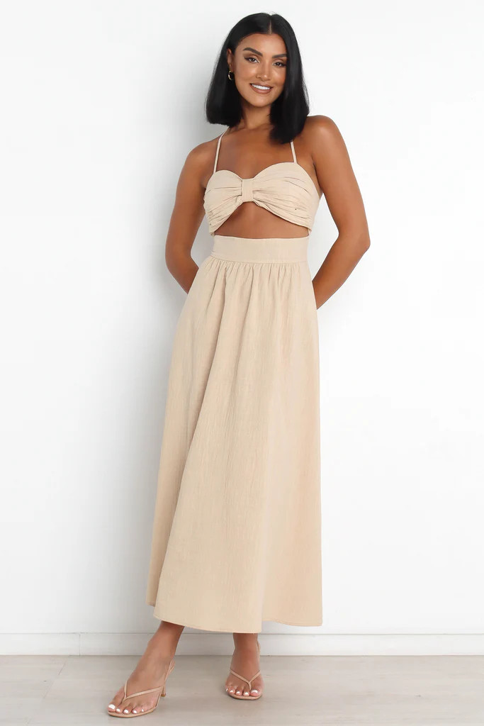 Boat Dress - Beige | Petal & Pup (US)