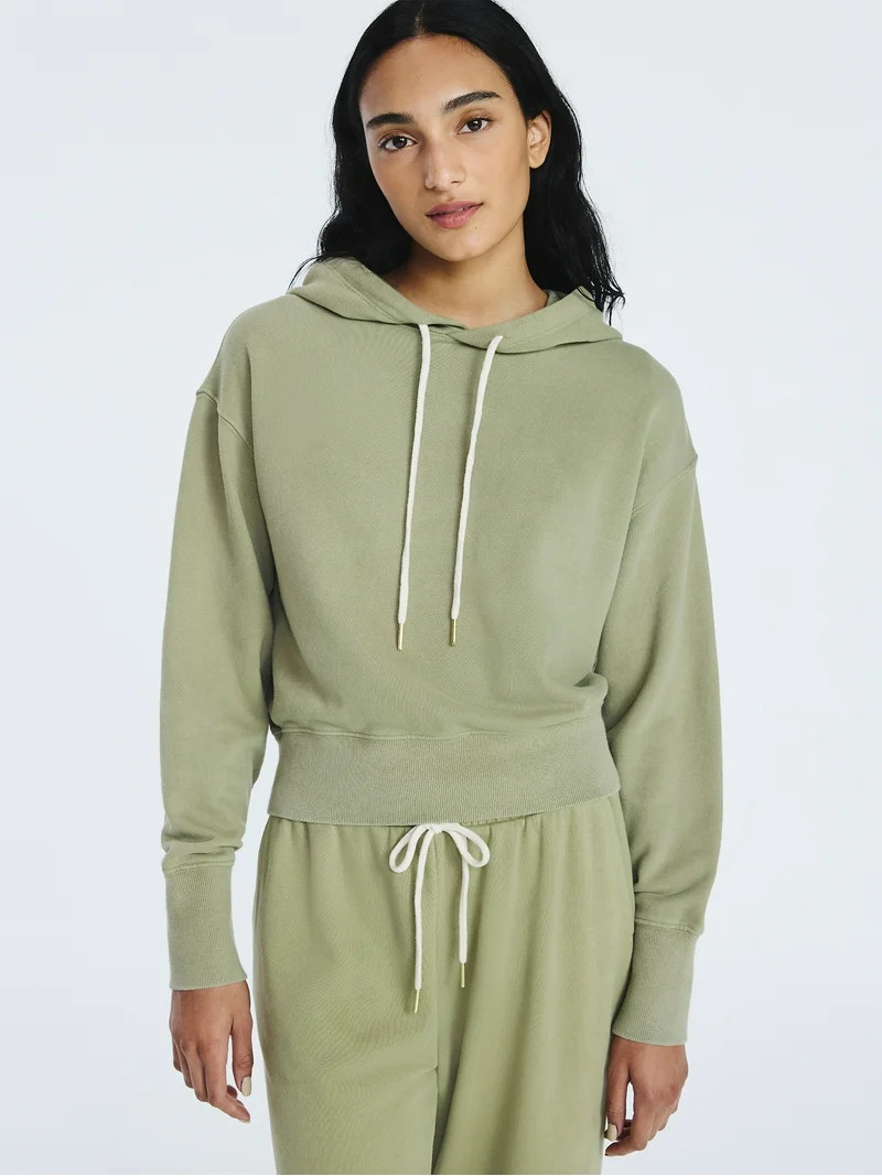 Free Assembly Women’s and Women's Plus Cropped Pullover Hoodie Sweatshirt, Sizes XS-4X | Walmart (US)