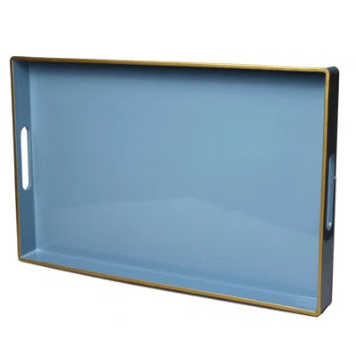 Elegant Pure Blue Acrylic Decorative Tray – Glossy Finish, Multipurpose For Serving Food, Drinks, Snacks, And Stylish Home Organization | Wayfair North America
