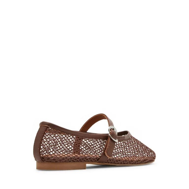 Madden Girl Women's Barely Mesh Flat with Adjustable Strap | Walmart (US)