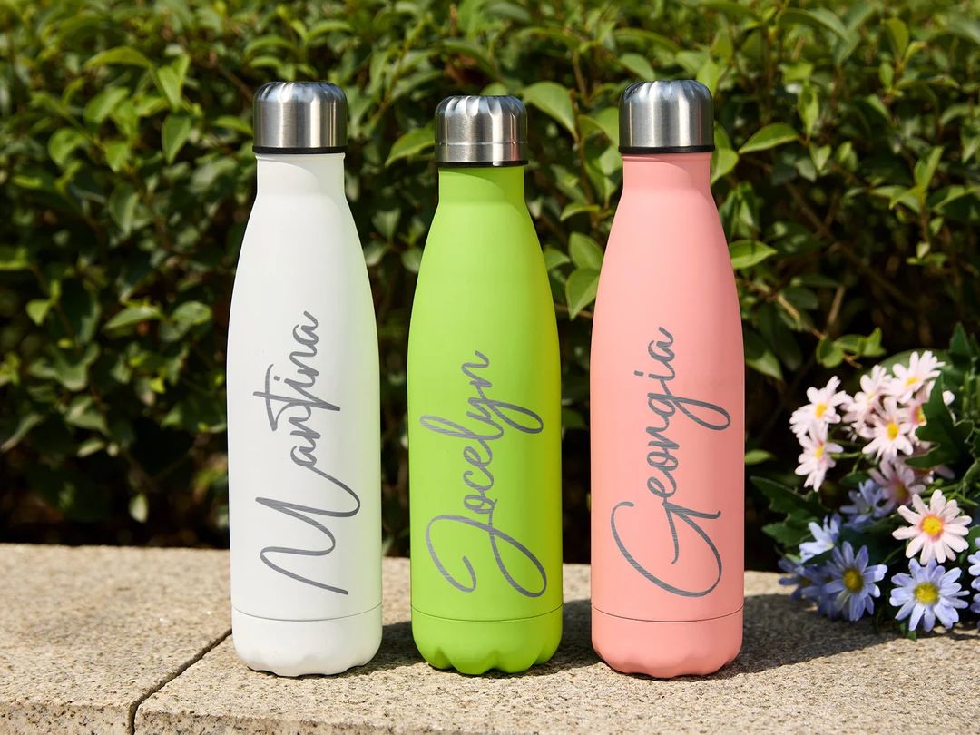 Personalized Water Bottle with Name Custom Sport Water Bottle Insulated Water Bottle Custom Tumbl... | Etsy (US)