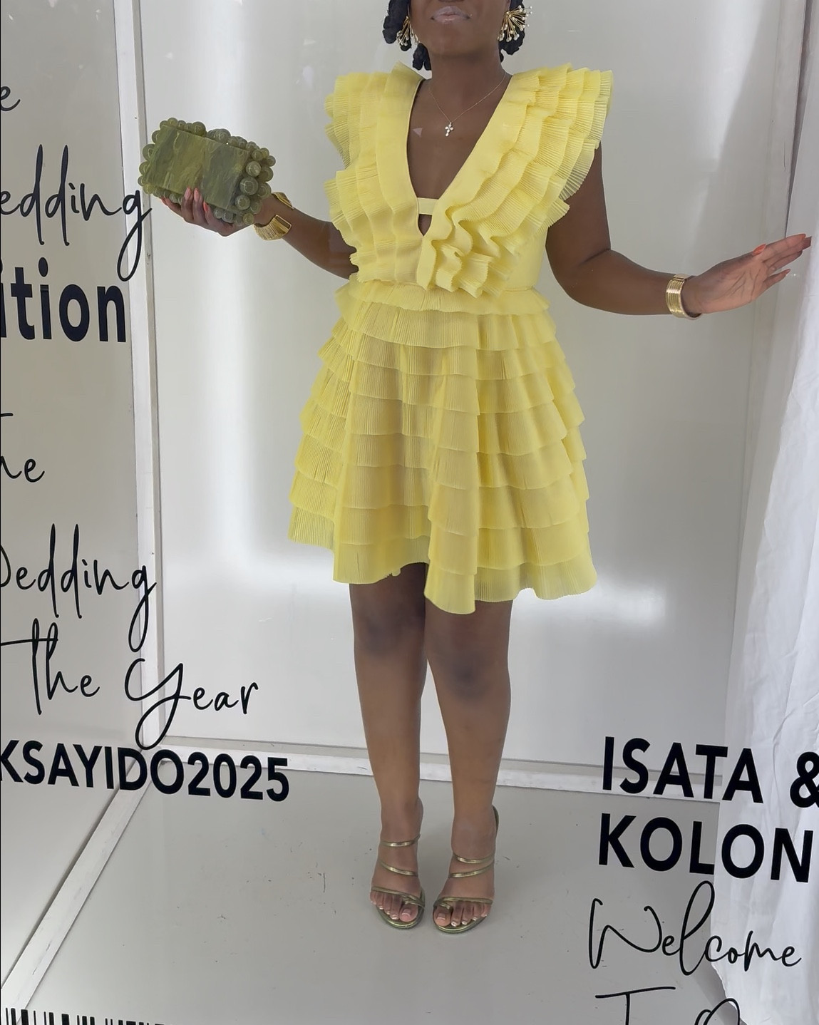 Yellow was the color for Summer 2025 #OOTD #Weddingseason

Dress: Aje
Clutch: Cult Gaia
Shoes: Jeffrey Campbell 
Earrings: KHOI 

#LTKSeasonal #LTKStyleTip #LTKShoeCrush