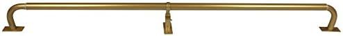 MERIVILLE 1-Inch Diameter Wraparound Blackout Curtain Rod, 48-Inch to 84-Inch, Gold Finish | Amazon (US)