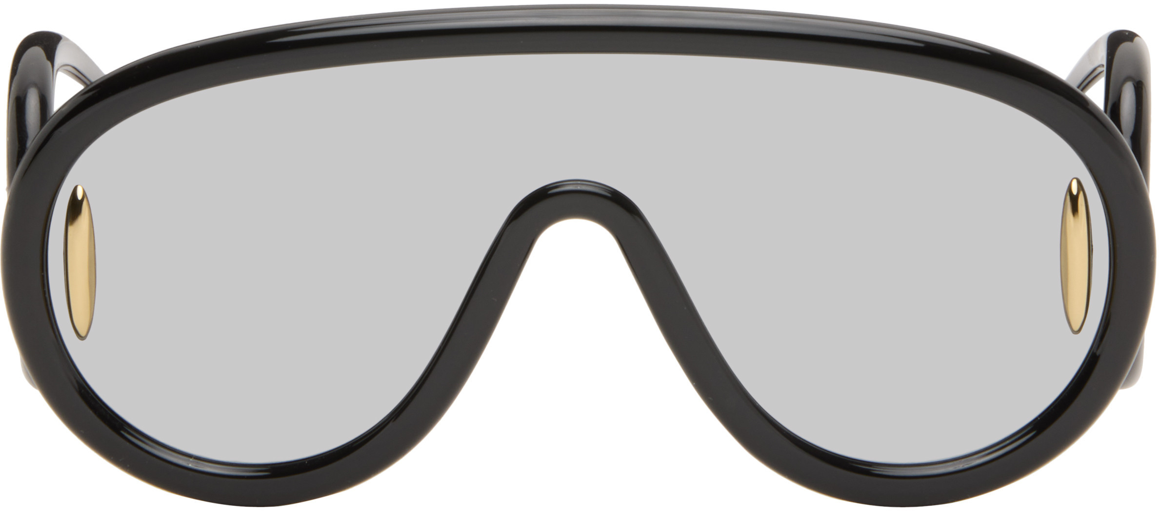 LOEWE Black Wave Mask Sunglasses | SSENSE