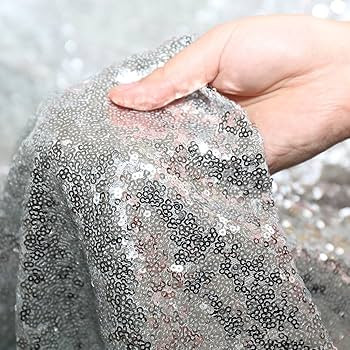 Poise3EHome 90 Inch Round Silver Sequin Tablecloth for Party Cake Dessert Table Exhibition Events | Amazon (US)