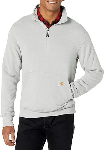 Carhartt Men's Force Relaxed Fit Midweight Quarter-Zip Mock-Neck Sweatshirt | Amazon (US)