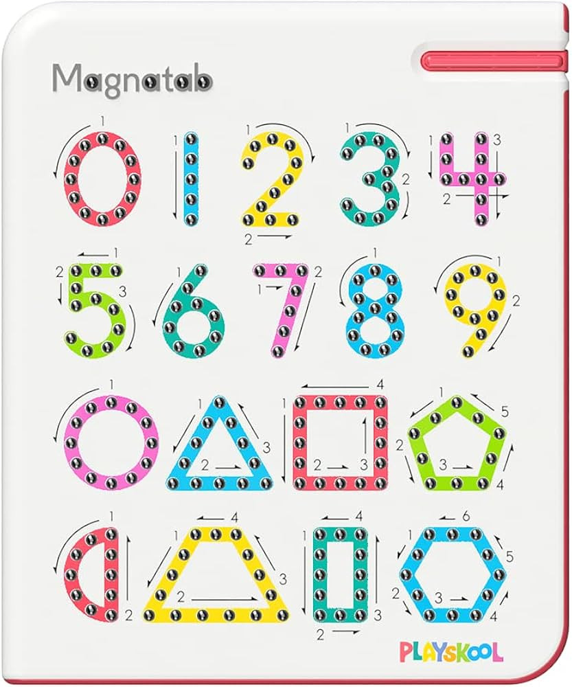 Playskool Magnatab — Numbers and Shapes — Magnetic Board Toy Letter Tracing for Toddlers Lear... | Amazon (US)