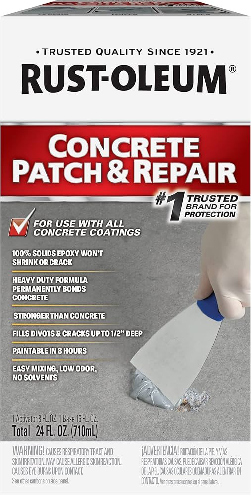 Rust-Oleum 301012 Concrete Patch & Repair, 24 oz, Gray | Amazon (US)