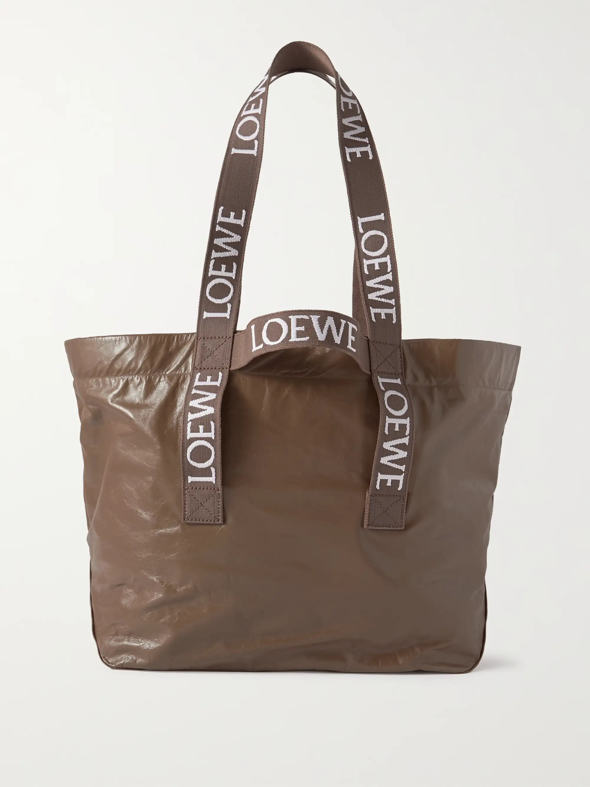 Fold crinkled-leather tote | NET-A-PORTER APAC