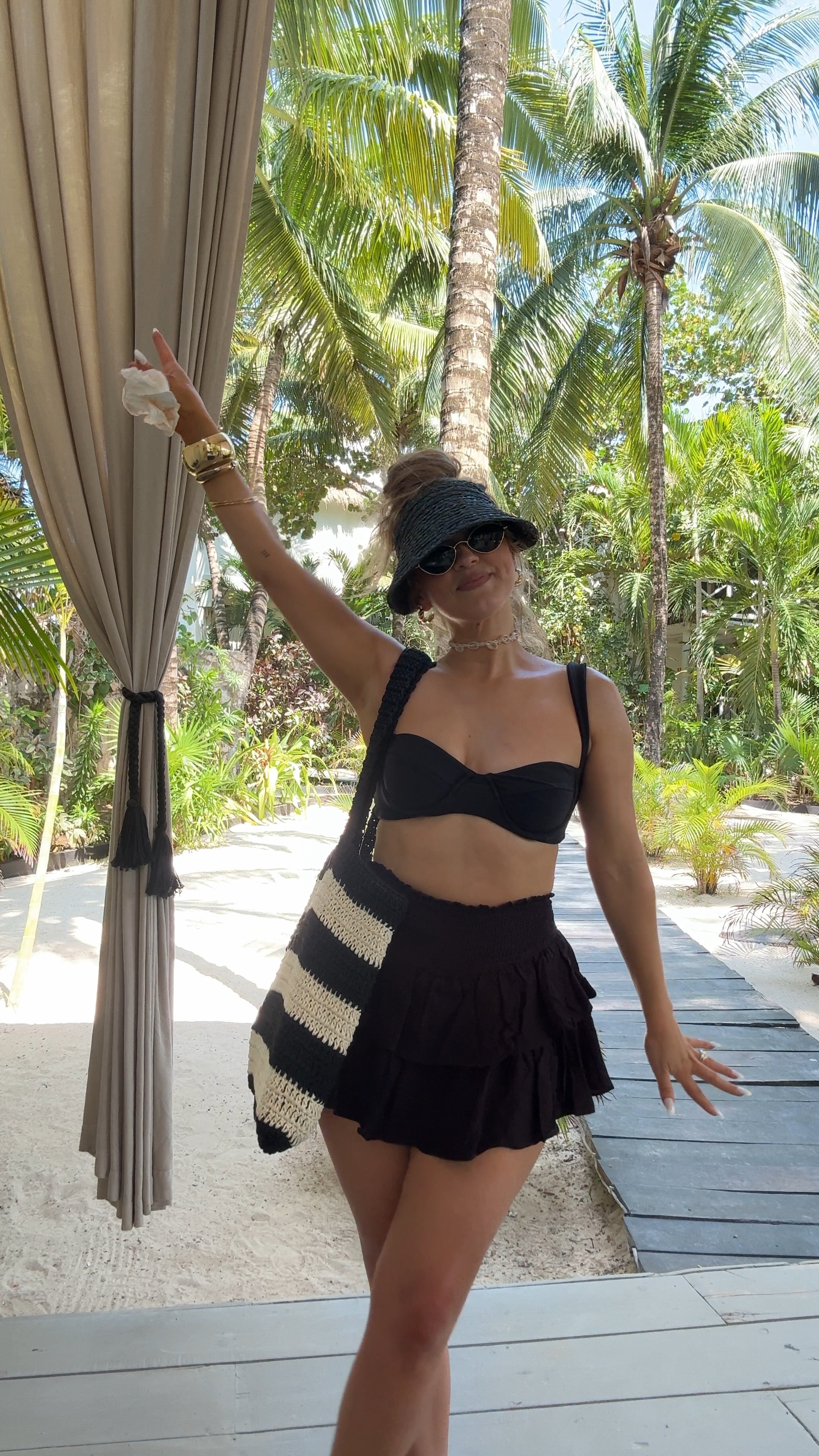 Comfy cute beach outfit ☀️☀️

✔️ small in top + bottom
✔️ bottoms are a SKORT!!! 

#LTKSwim #LTKU #LTKFindsUnder50