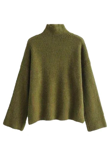 'Indy' Ribbed Knit Mock Neck Sweater (4 Colors) | Goodnight Macaroon