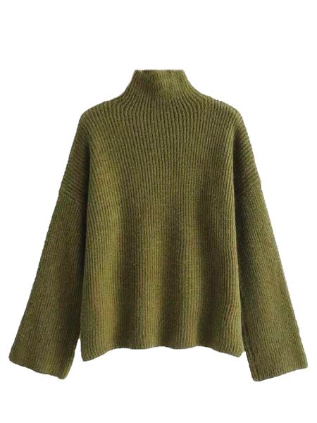 'Indy' Ribbed Knit Mock Neck Sweater (4 Colors) | Goodnight Macaroon