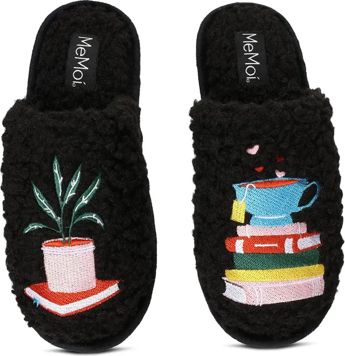 Book Club Faux Shearling Memory Foam Slipper | Nordstrom