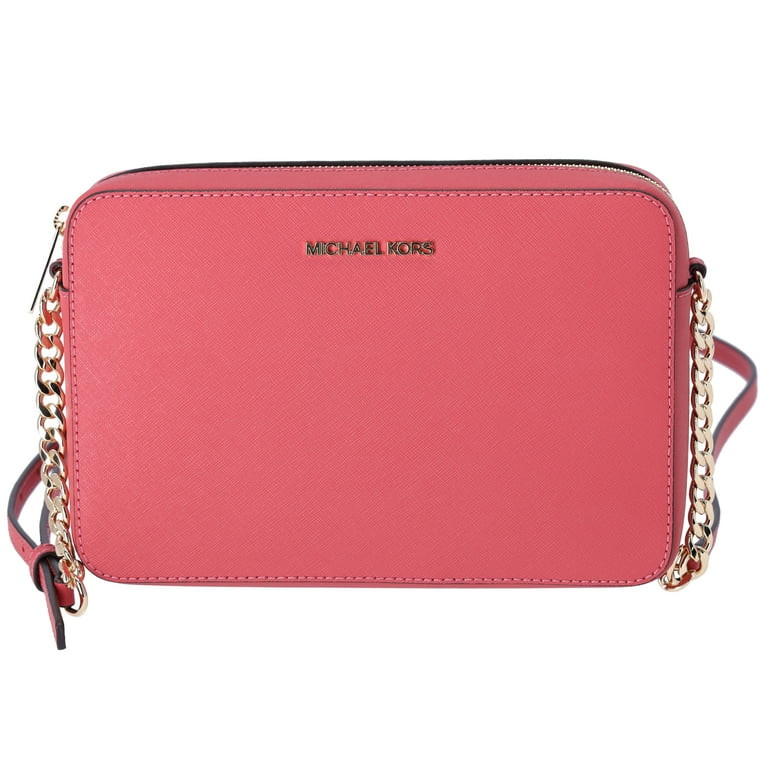 Michael Kors Women's Jet Set Large Saffiano Leather Crossbody Bag 35T8GTTC9L-ltbry | Walmart (US)