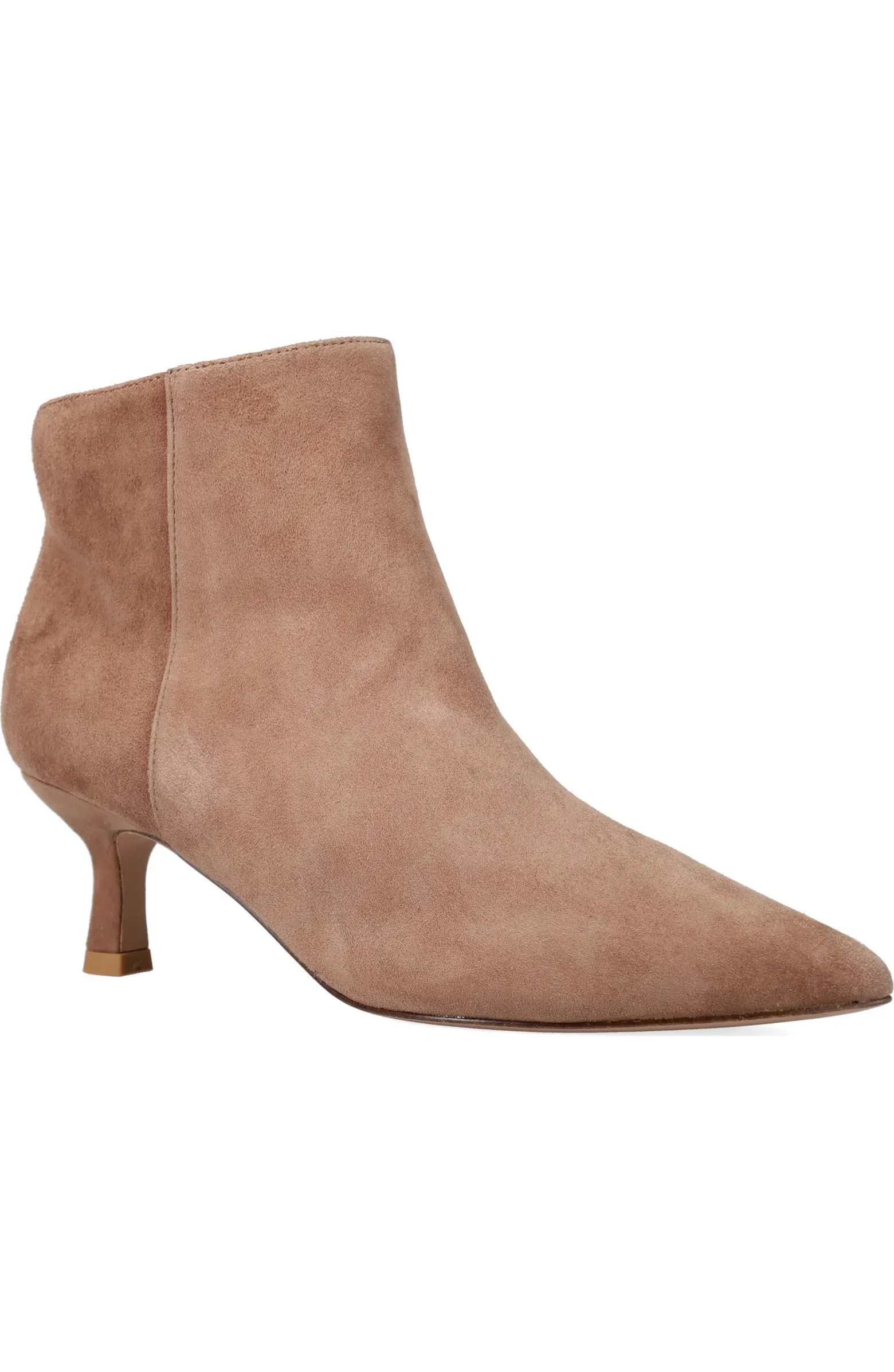 Kiesa Pointed Toe Kitten Heel Bootie (Women) | Nordstrom