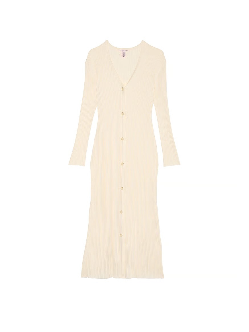 Buy Luxe Crème Knit Cardigan Dress - Order Dresses online 1125355500 - Victoria's Secret US | Victoria's Secret (US / CA )