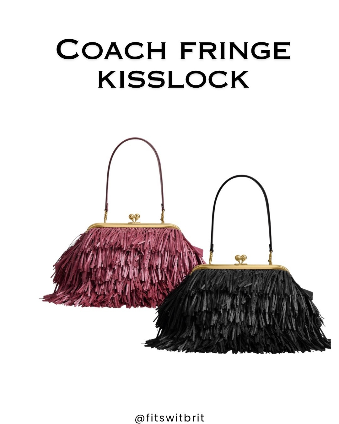 Coach fringe straw kisslock bag

#LTKWorkwear