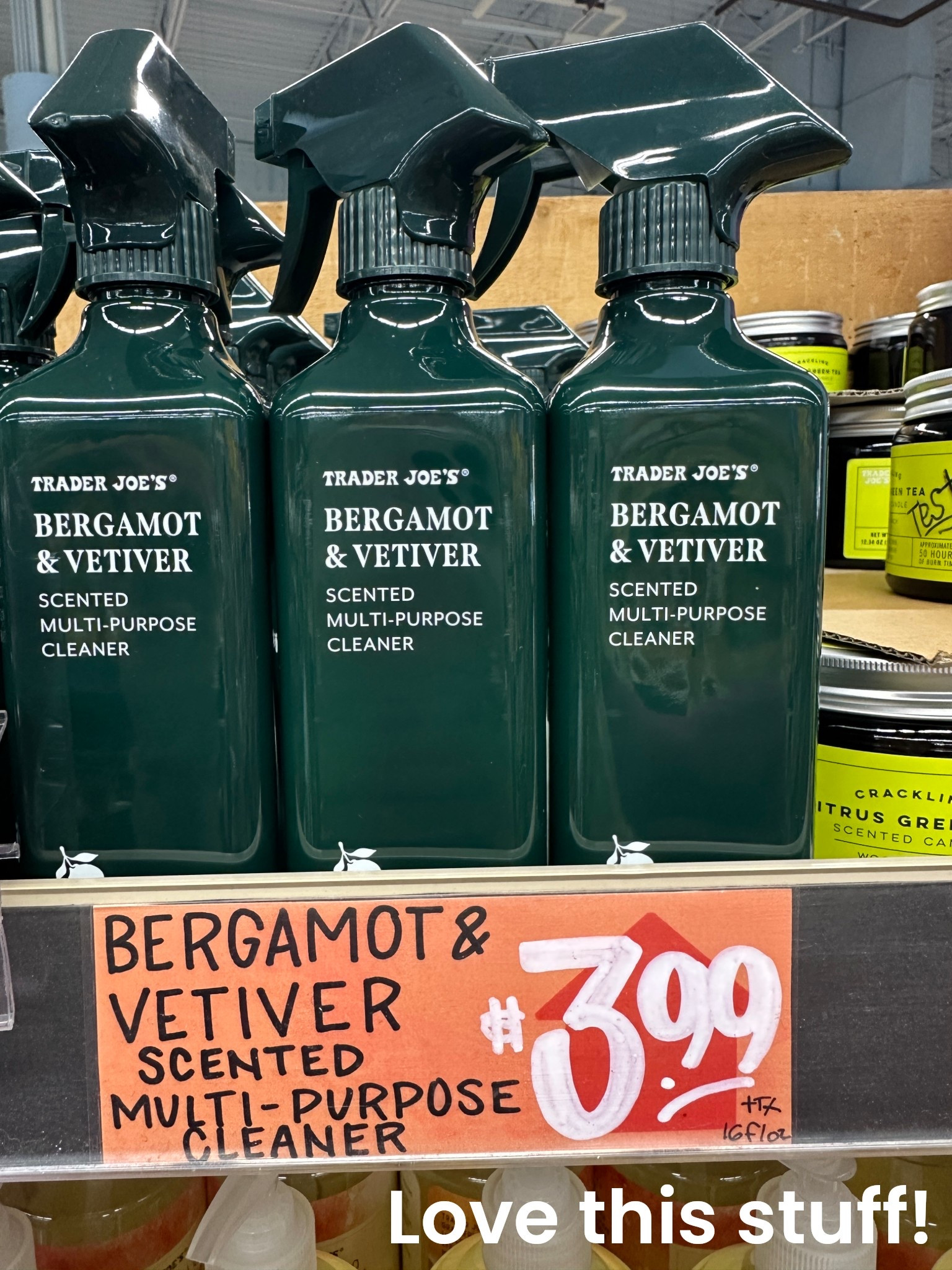 Affordable countertop spray
Bergamot 
Trader Joe’s 

#LTKHome #LTKfoodie #LTKMens