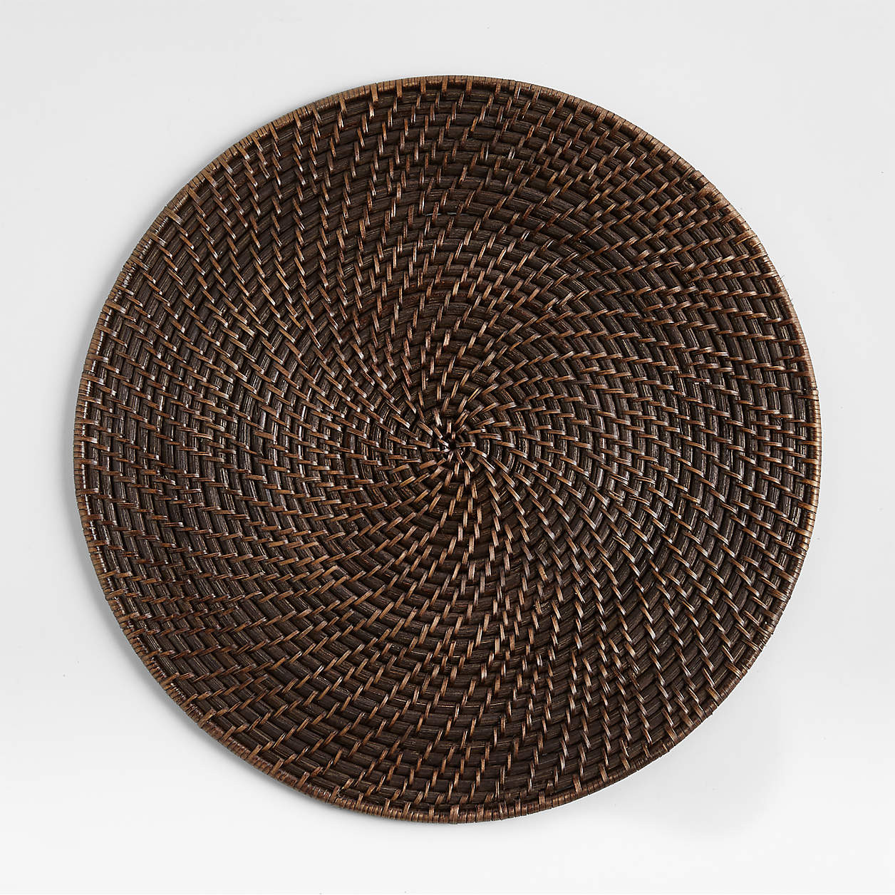 Artesia Honey Woven Rattan Round Placemat + Reviews | Crate & Barrel | Crate & Barrel