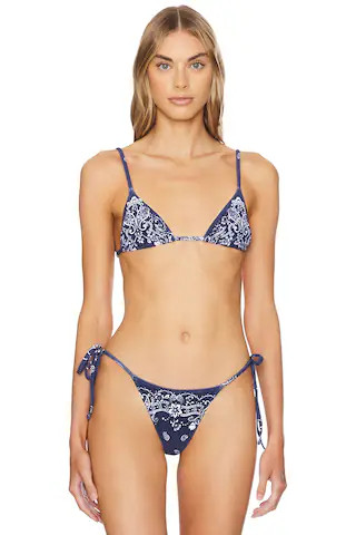 Tropic of C Equator Bikini Top in Navy Bandana from Revolve.com | Revolve Clothing (Global)