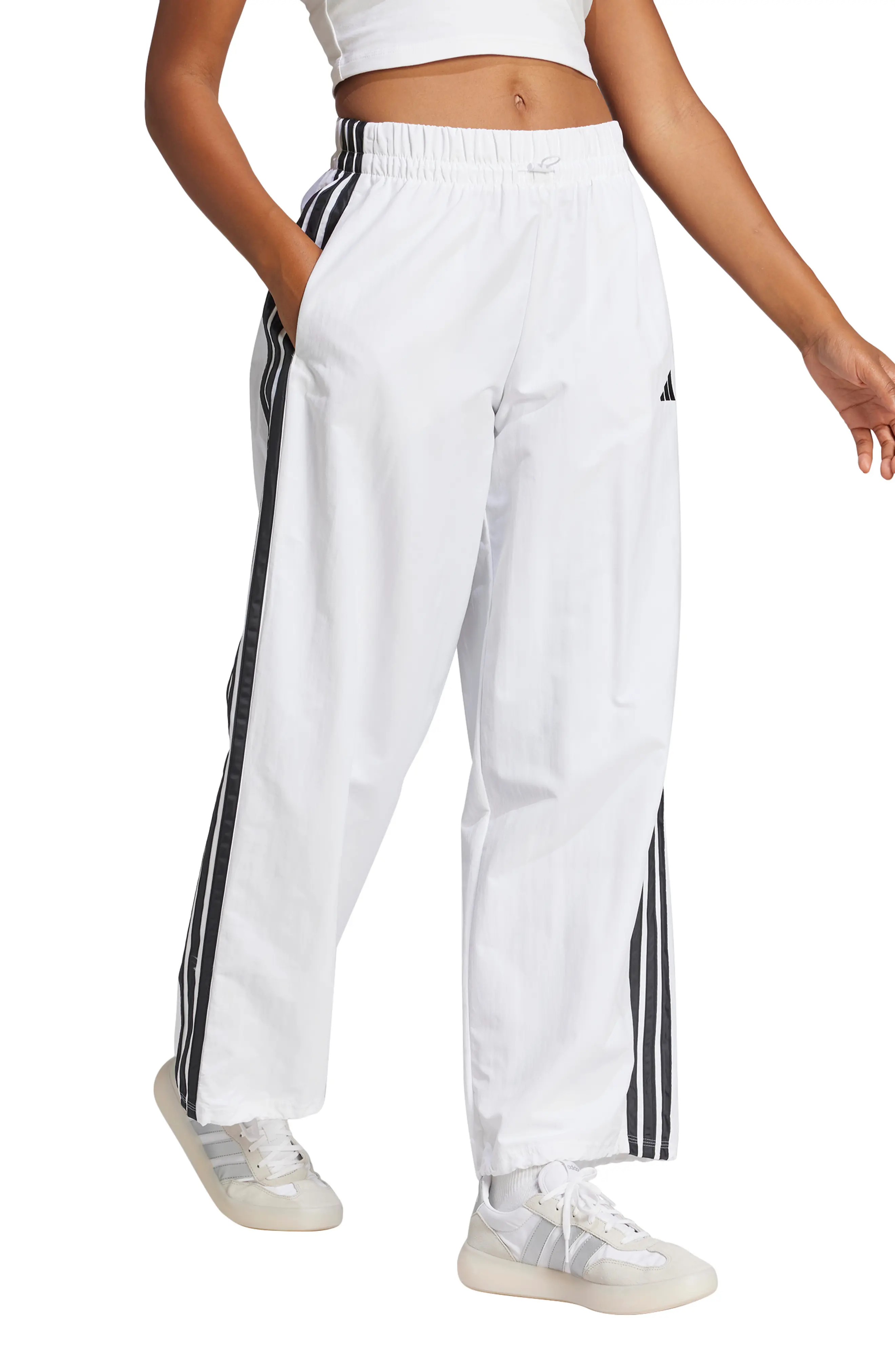 adidas 3-Stripes Wide Leg Pants (Women) | Nordstromrack | Nordstrom Rack