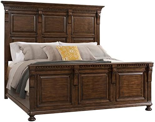 Abbey Avenue Arthur Panel Bed, King, Walnut | Amazon (US)