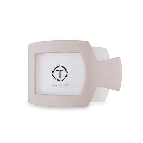 TELETIES - Large Flat Square Hair Clip - Fall Collection - Hair Claw Clips for Women - Strong Grip, Bendable Teeth, Curved Design - For All Hair Types and Textures - Toasted | Amazon (US)