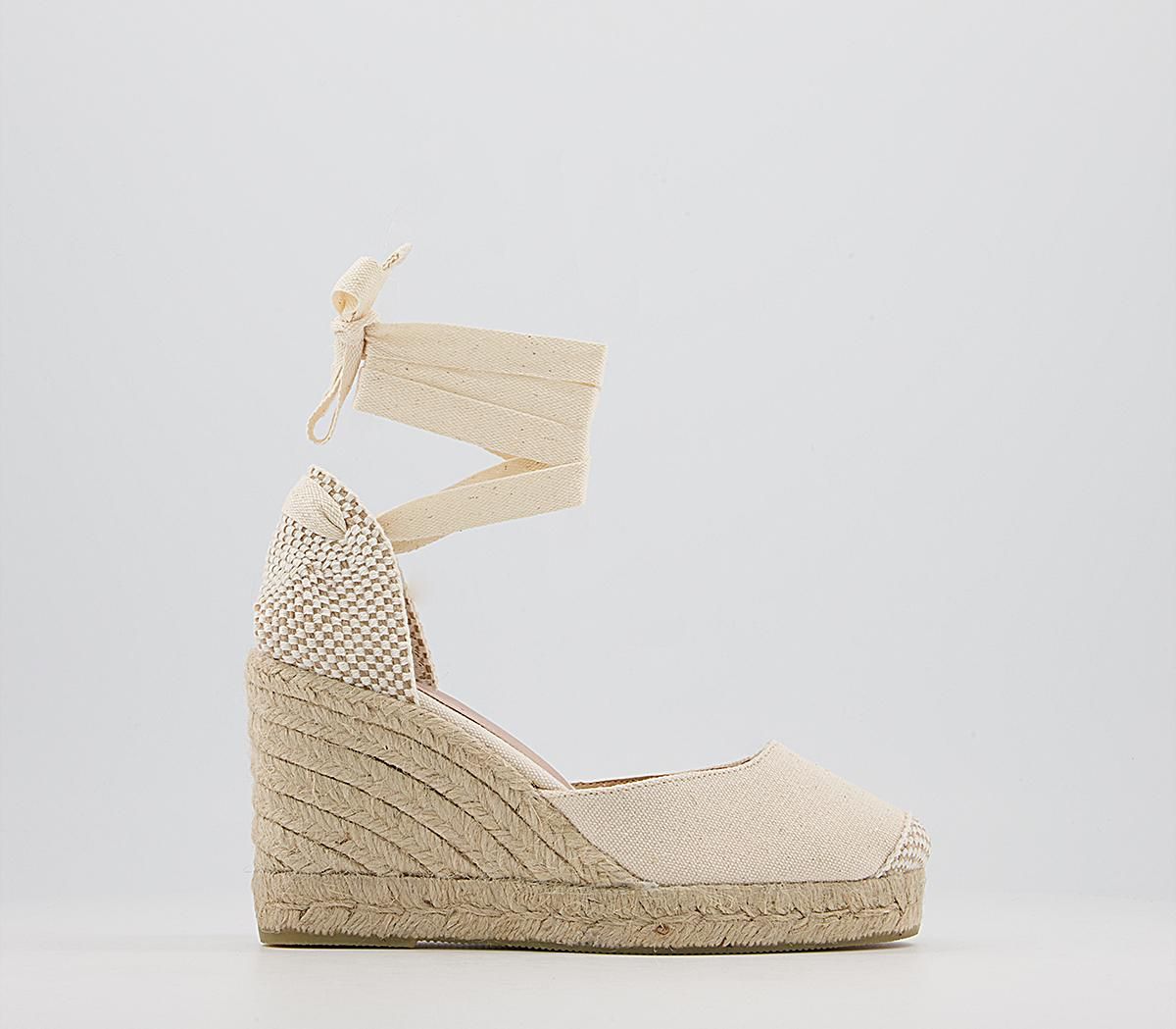 Office
								Marmalade Espadrille Wedges
								Natural Canvas | OFFICE London (UK)