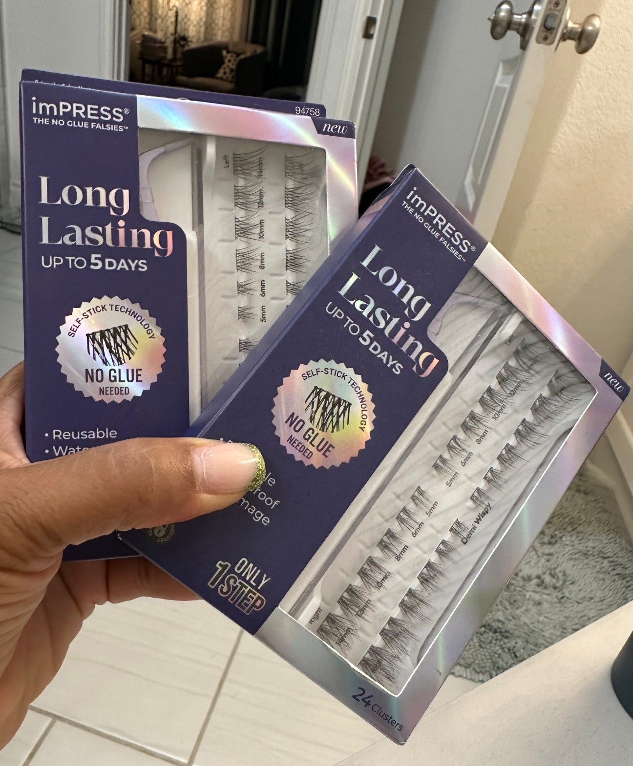 Our teenager started doing her own lashes. These are great. Impress makes natural looking lashes. Easy to do at home. #teenagers #beautyproducts #eyelashes #natural